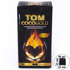 Вугілля кокосове Tom Cococha Gold C-22 1кг (96 шт)